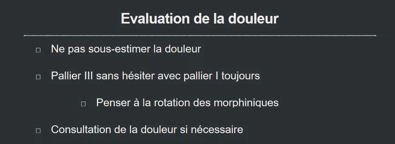 évaluation de la douleur