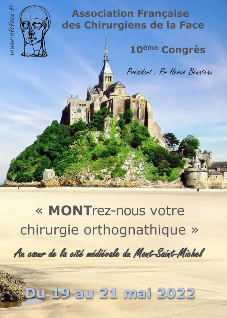 Affiche 10e Congrès AFCF 2022 - Mont-Saint-Michel