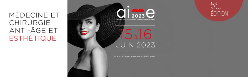 Affiche Congrès AIME 2023 - Anti-Âge et Esthétique, Paris
