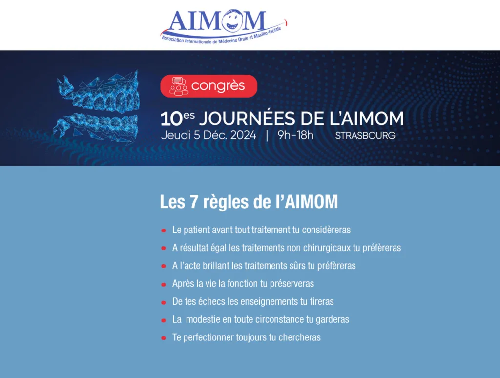 Affiche 10es Journées de l&rsquo;AIMOM 2024 - Strasbourg