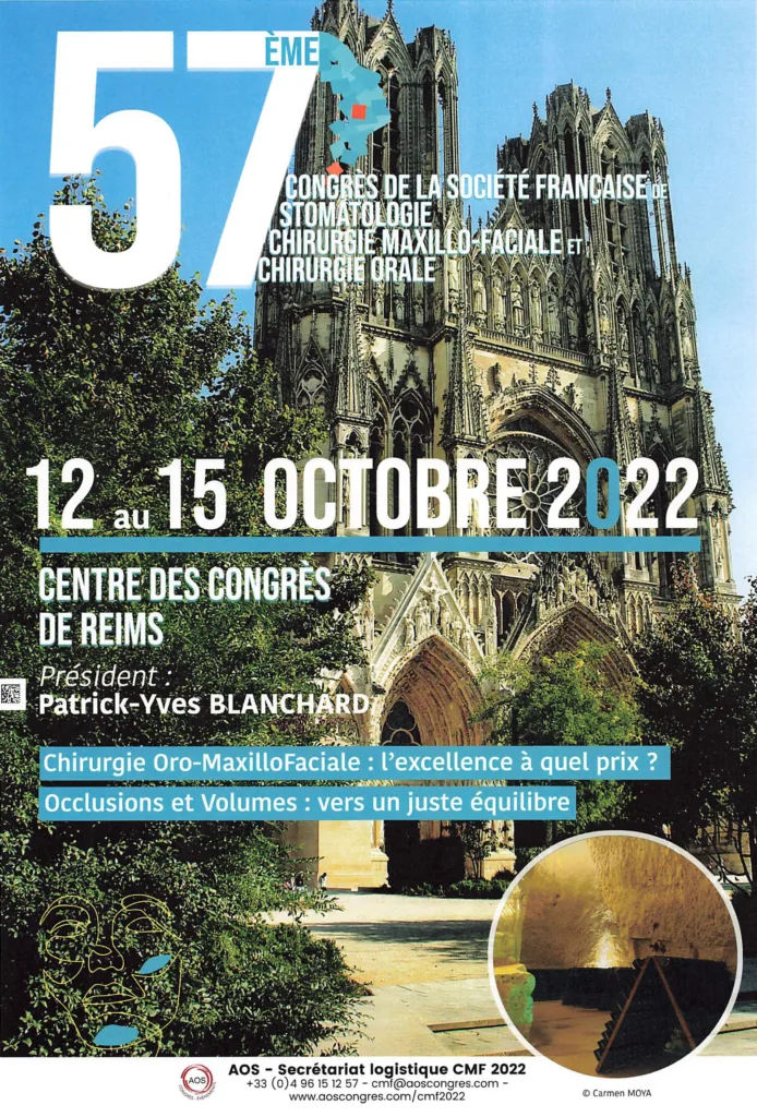 Affiche 57e Congrès SFSCMFCO 2022 - L&rsquo;Excellence en Chirurgie Maxillo-Faciale