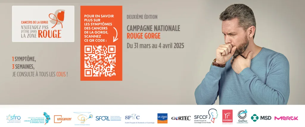 Affiche Campagne Rouge-Gorge 2025 - Cancers de la gorge