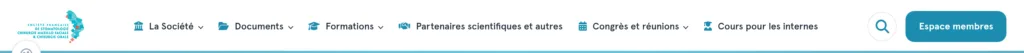 1. Cliquez sur « Cours pour les internes »