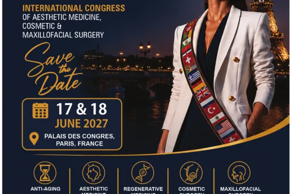 Affiche du 9e congrès AIME et 34e congrès ICMFS, 17 et 18 juin 2027, Palais des Congrès de Paris